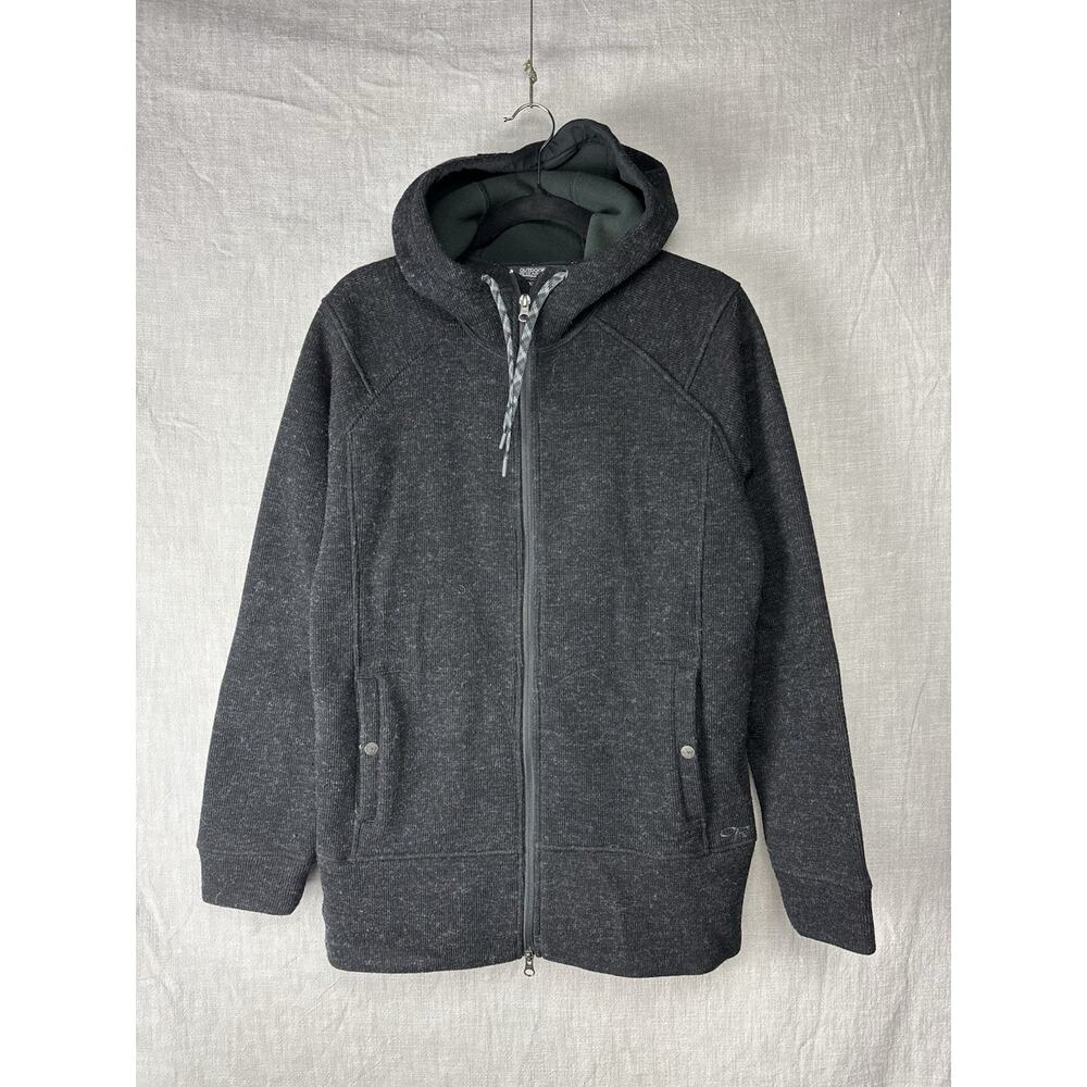 Outdoor Research Womens Salidal Long Hoody Woool Blend Full Zip Jacket Size L